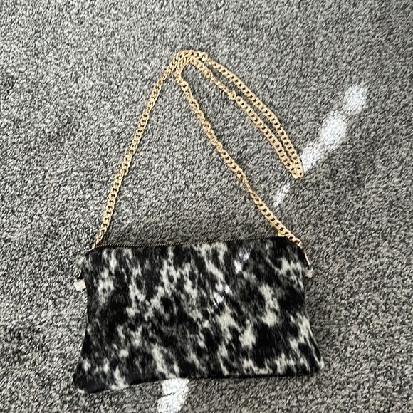 Faux Cowhide Purse - Picture 1 of 2